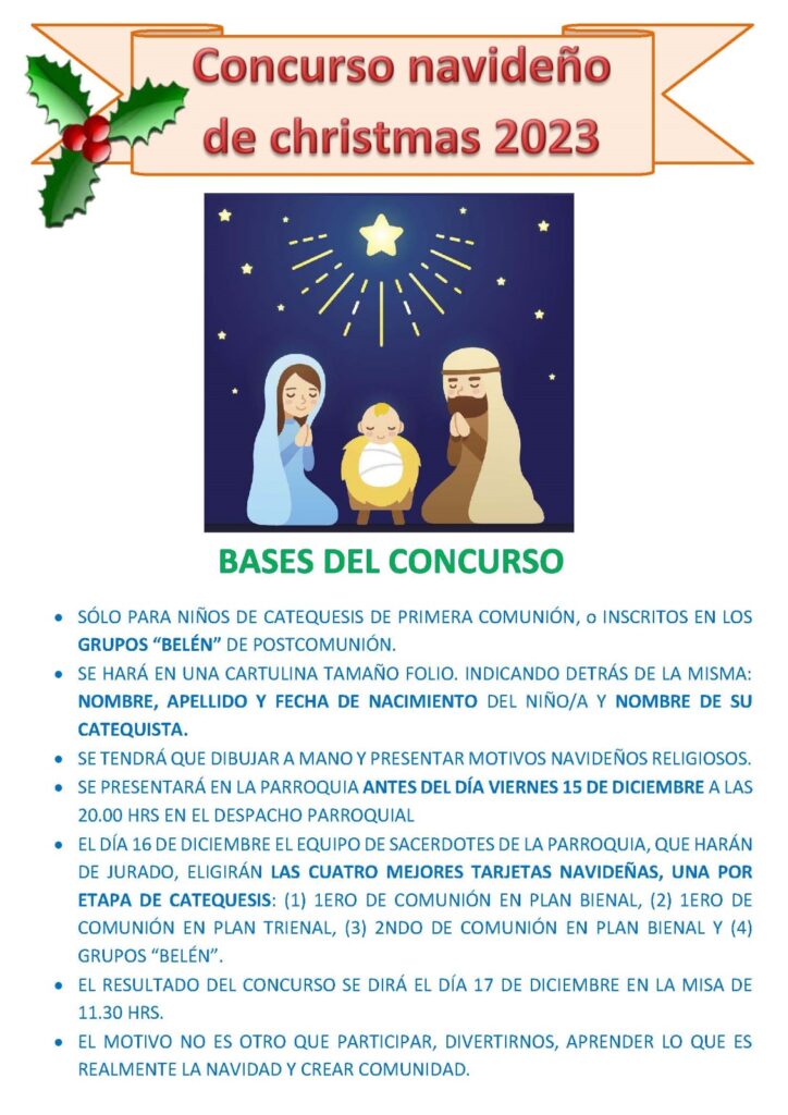 Concurso navideño christmas 2023 – Santos Justo y Pastor